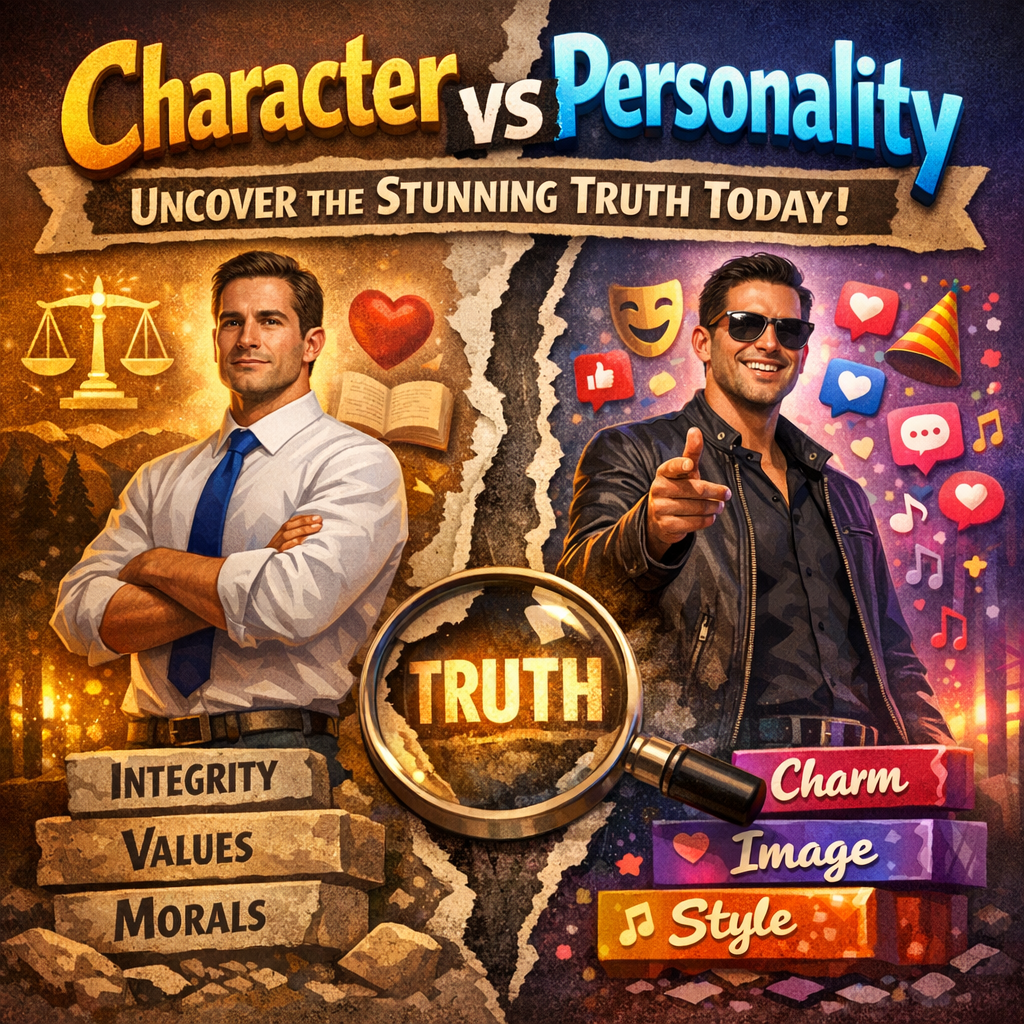 Illustration of Character vs Personality Difference: Uncover the Stunning Truth Today!