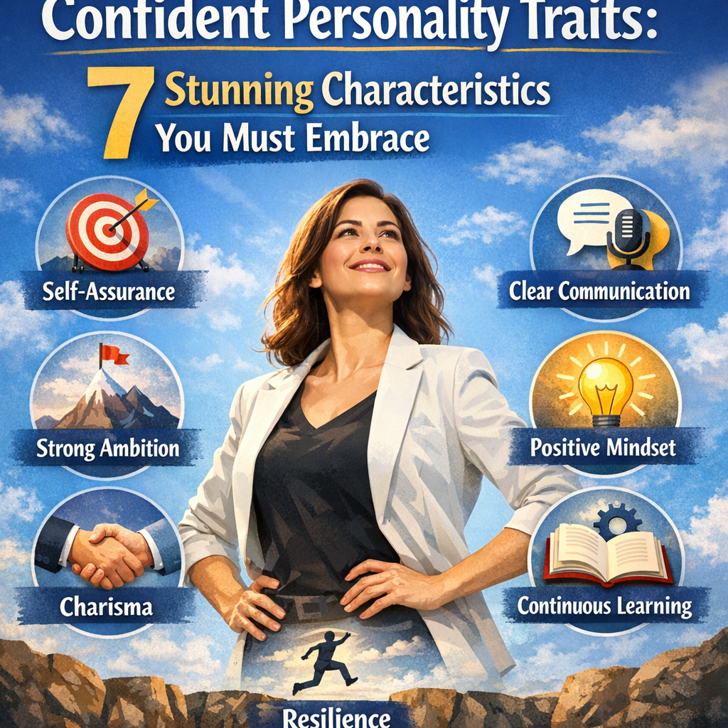 Illustration of Confident Personality Traits: 7 Stunning Characteristics You Must Embrace