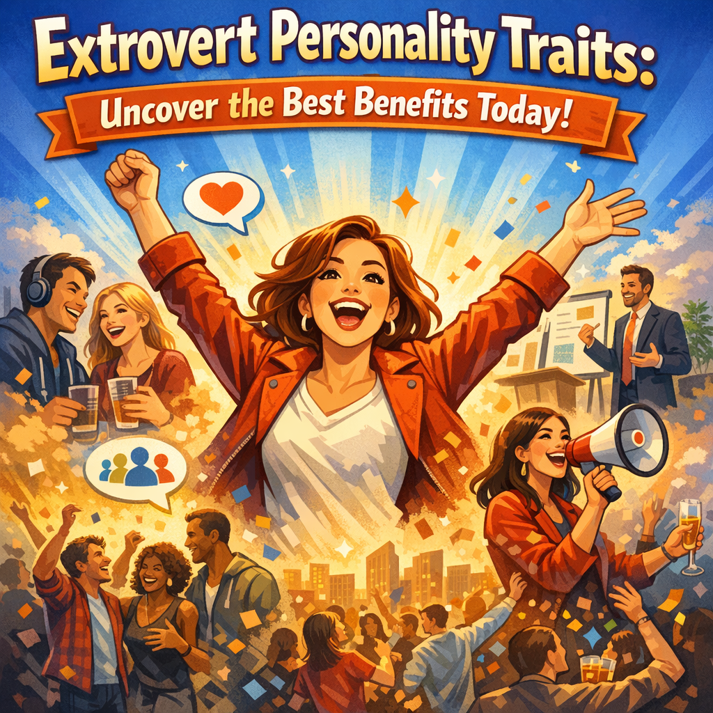 Illustration of Extrovert Personality Traits: Uncover the Best Benefits Today!