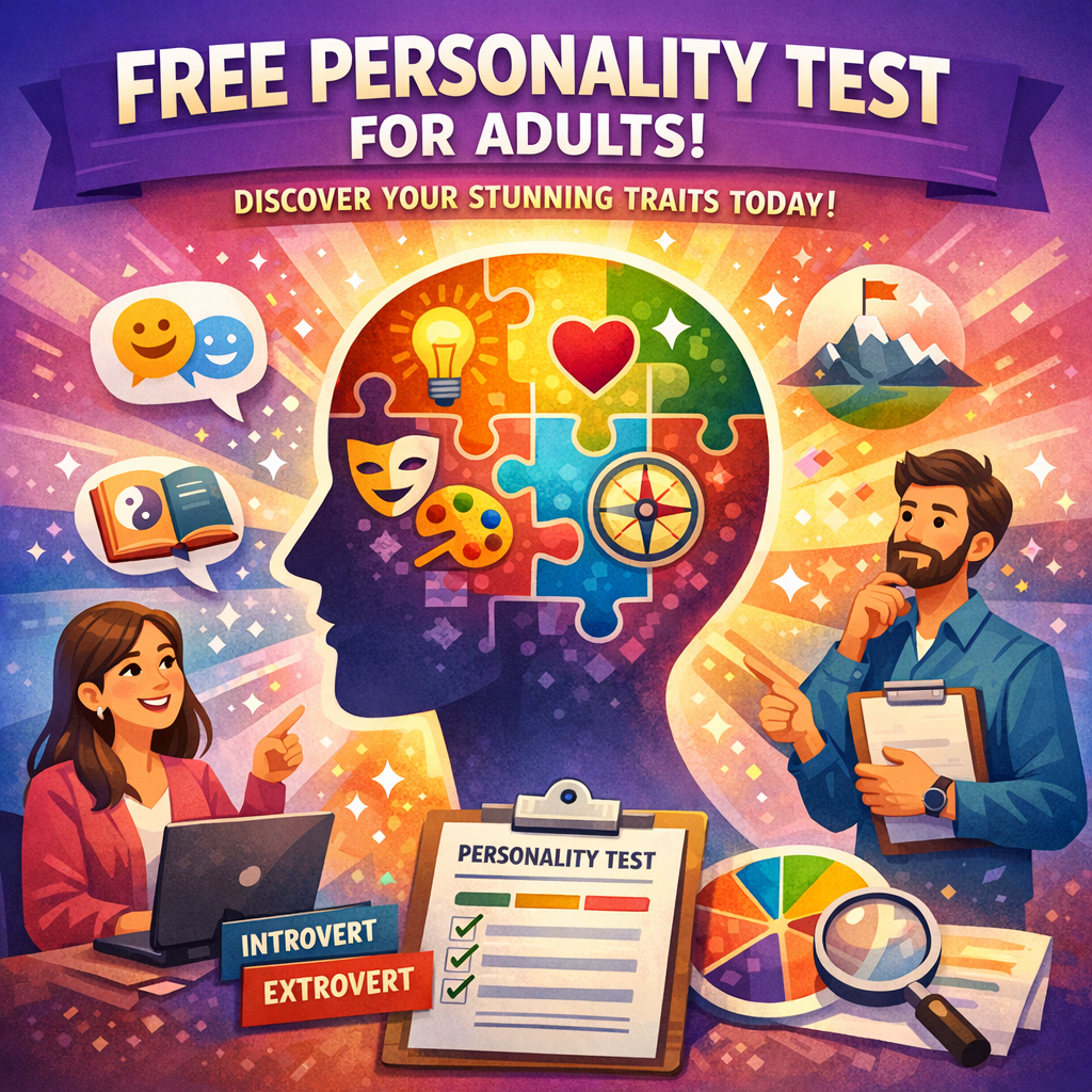personality test for adults free illustration for Free Personality Test for Adults: Discover Your Stunning Traits Today!