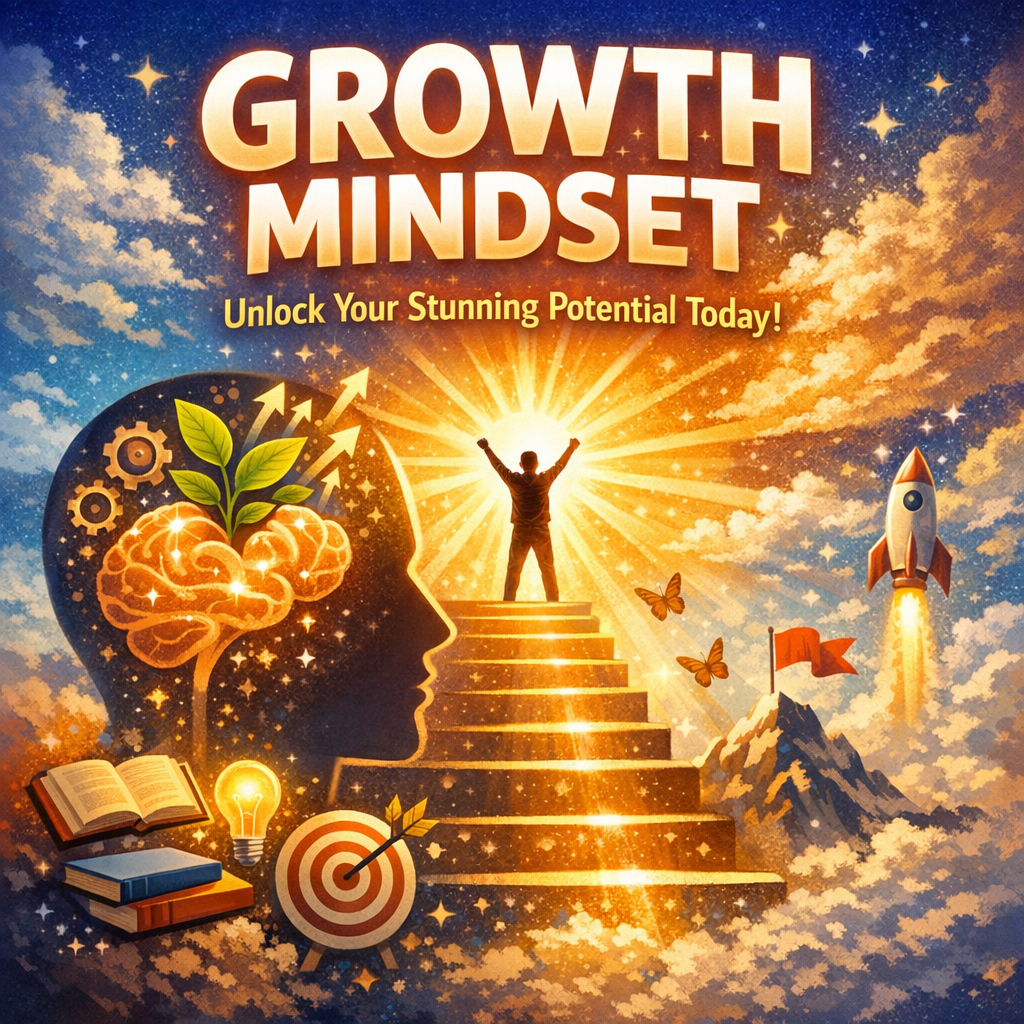 Illustration of Growth Mindset Personality: Unlock Your Stunning Potential Today!
