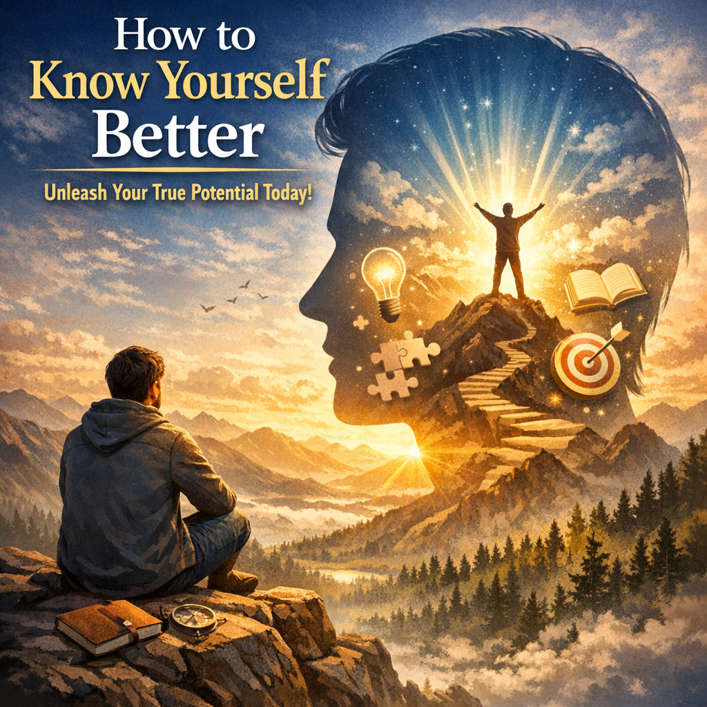 Illustration of How to Know Yourself Better: Unleash Your True Potential Today!