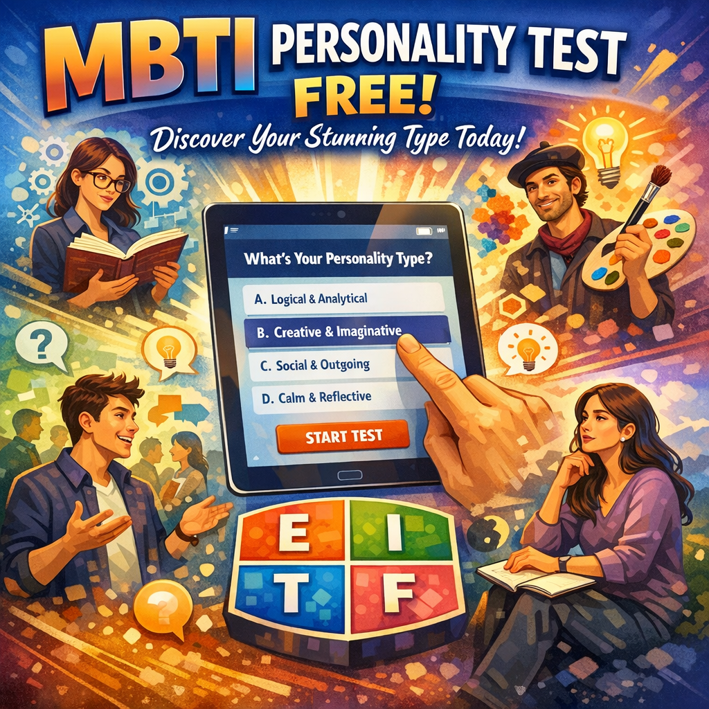 Illustration of MBTI Personality Test Free: Discover Your Stunning Type Today!
