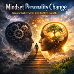 Illustration of Mindset Personality Change: Transformative Steps for Effortless Growth
