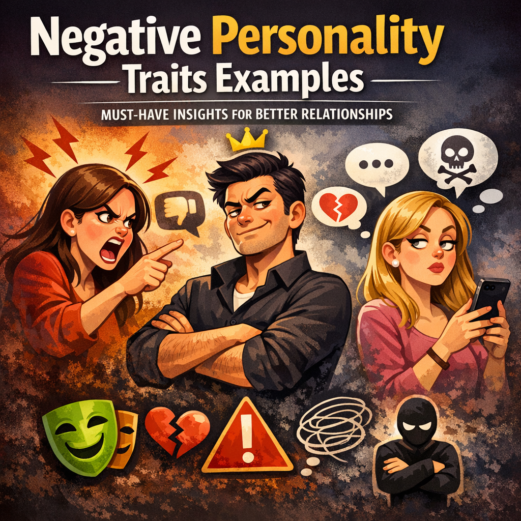Negative Personality Traits Examples: Must-Have Insights for Better Relationships