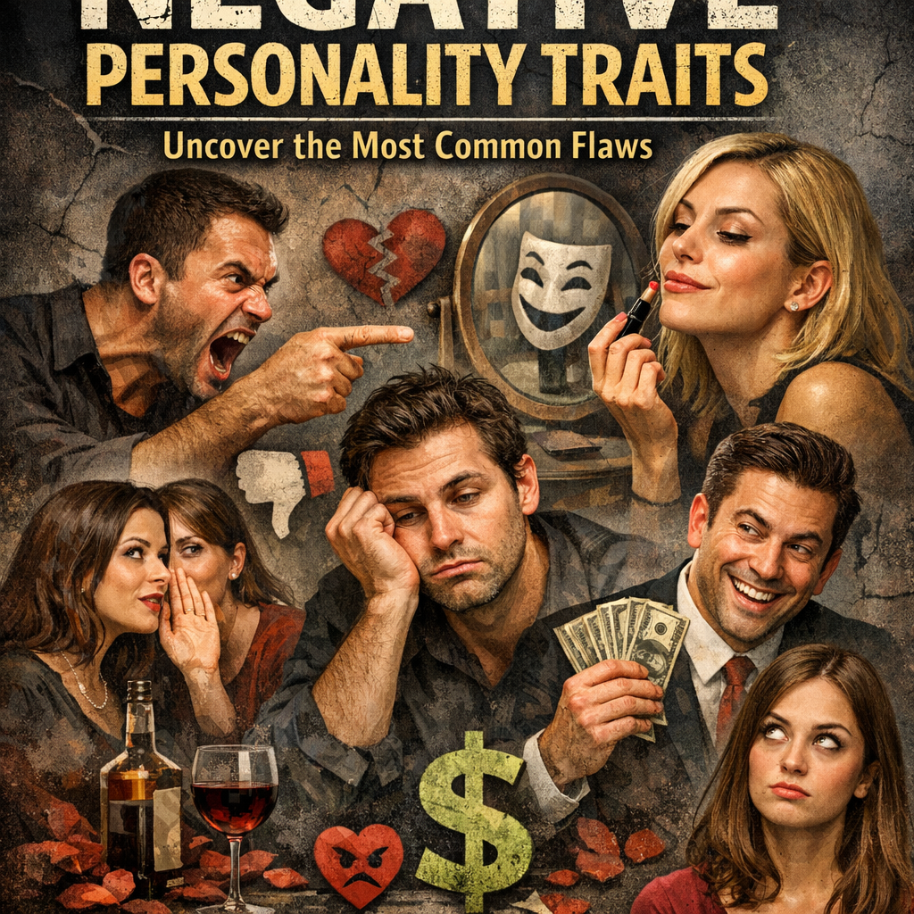 Illustration of Negative Personality Traits Examples: Uncover the Most Common Flaws