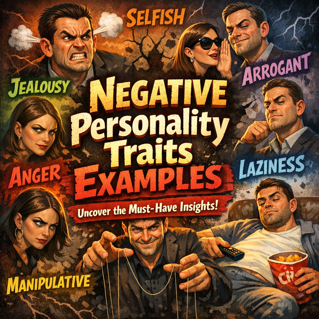 Negative Personality Traits Examples: Uncover the Must-Have Insights!