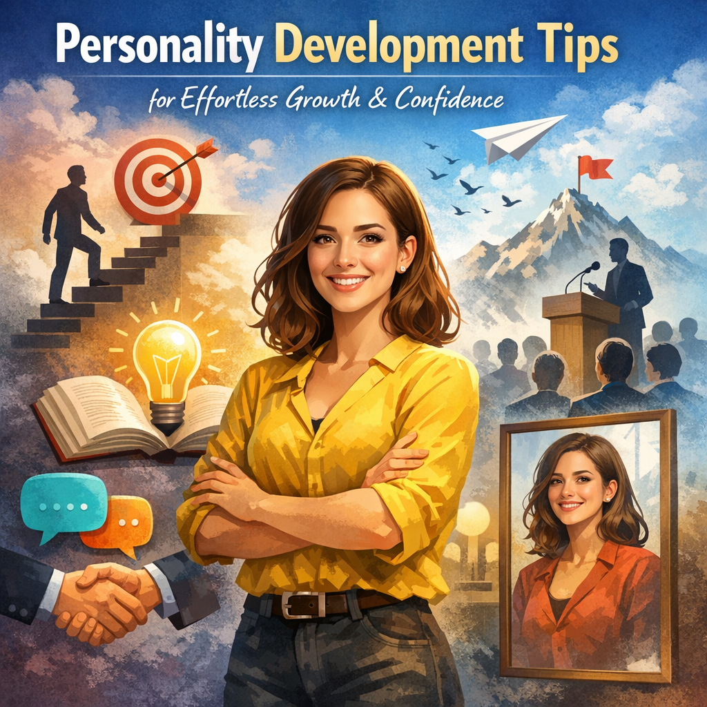 Illustration of Personality Development Tips for Effortless Growth and Confidence