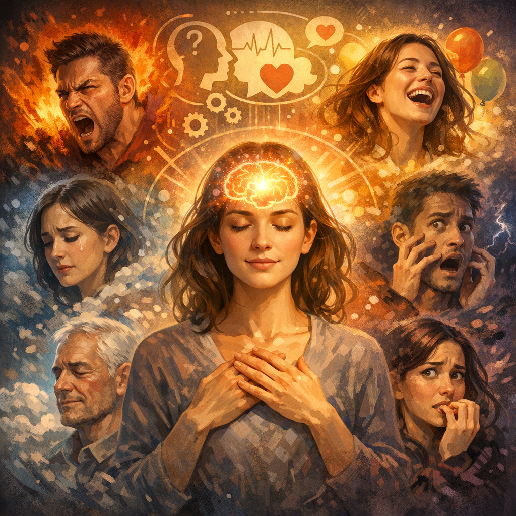 personality emotions psychology illustration for Personality Emotions: Discover the Stunning Psychology Behind Your Feelings