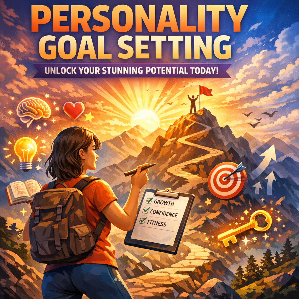 Illustration of Personality Goal Setting: Unlock Your Stunning Potential Today!