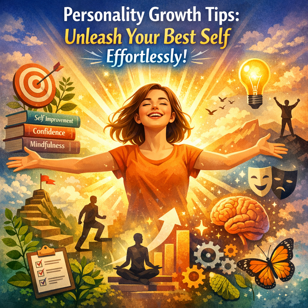 Illustration of Personality Growth Tips: Unleash Your Best Self Effortlessly!