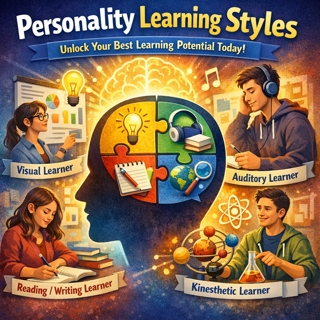 Illustration of Personality Learning Styles: Unlock Your Best Learning Potential Today!
