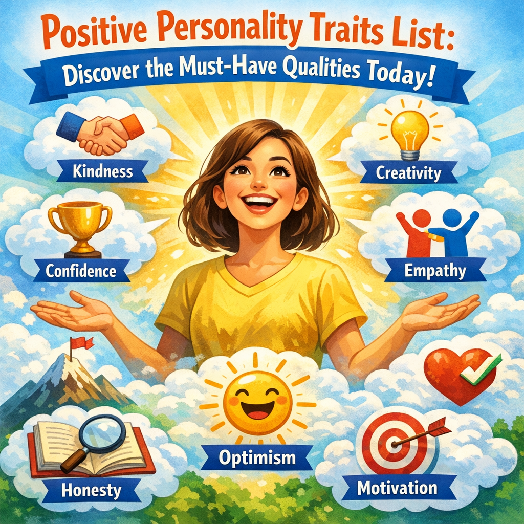 Illustration of Positive Personality Traits List: Discover the Must-Have Qualities Today!