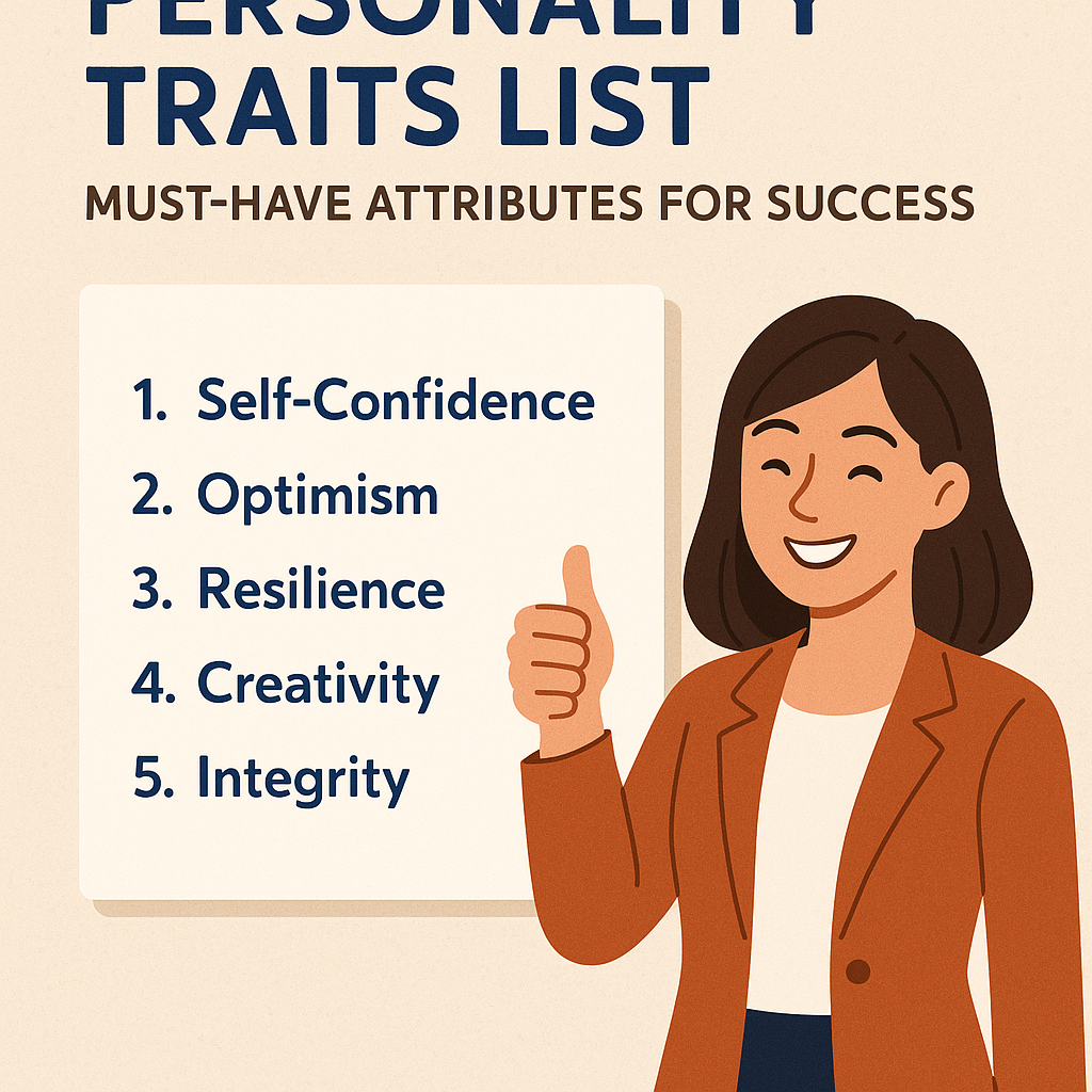 Illustration of Positive Personality Traits List: Must-Have Attributes for Success