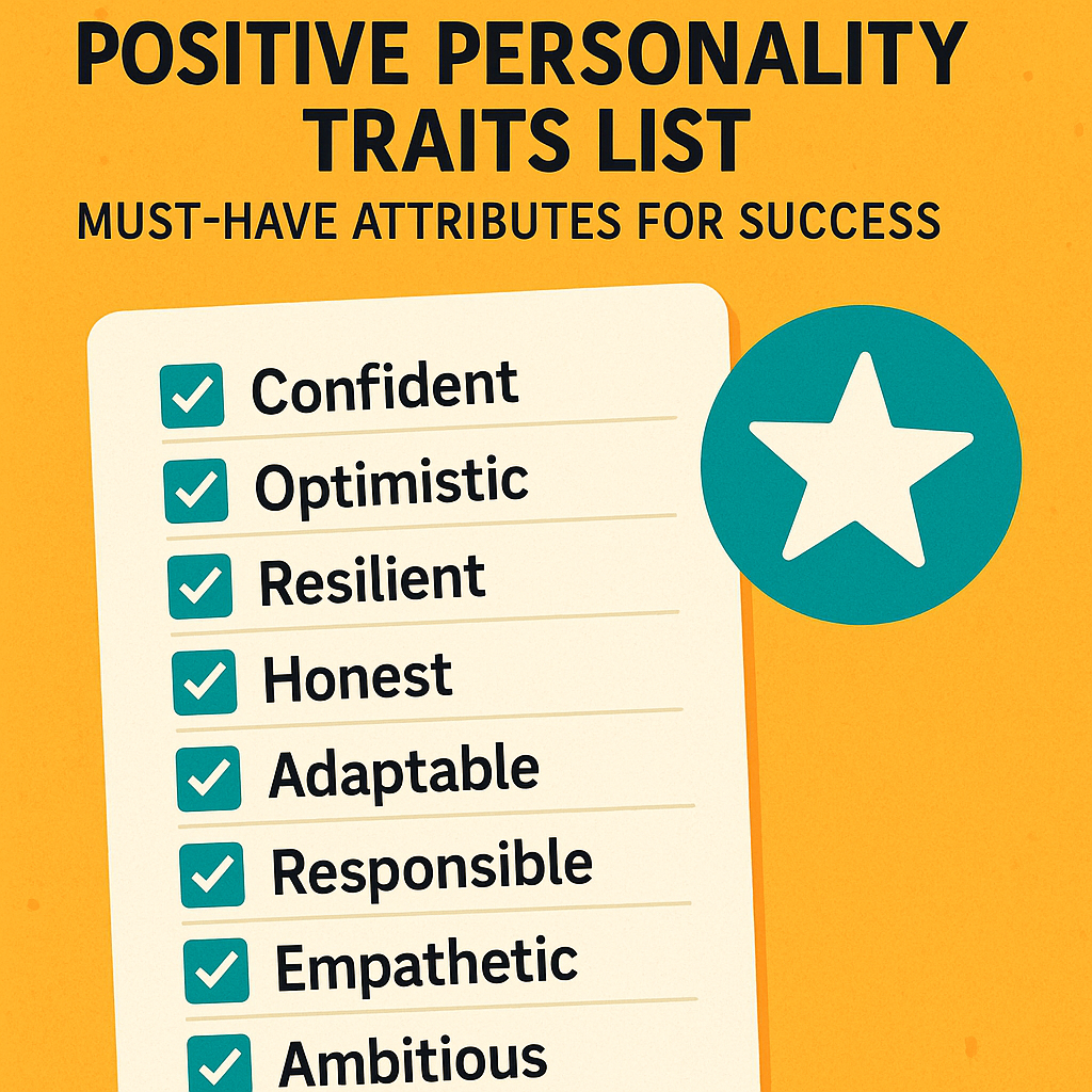 Positive Personality Traits List: Must-Have Attributes for Success