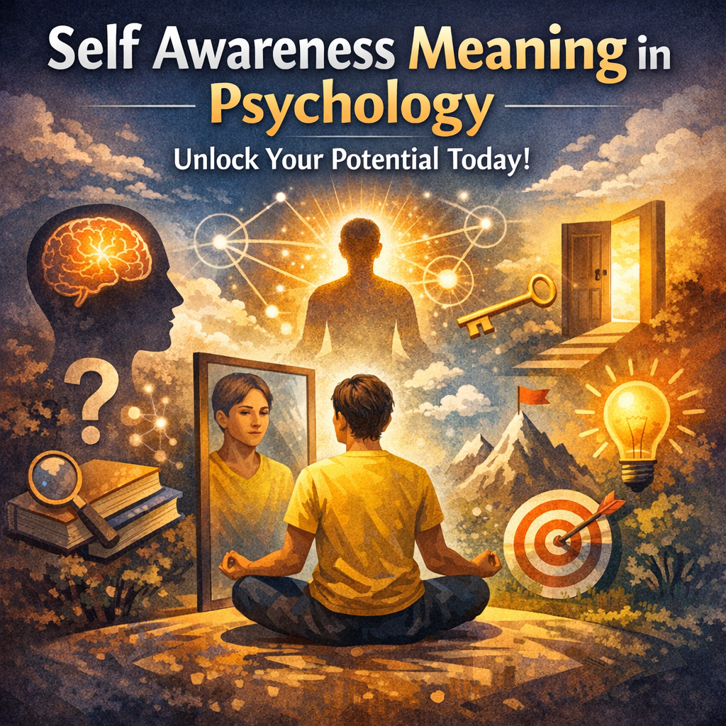 self awareness meaning psychology illustration for Self Awareness Meaning in Psychology: Unlock Your Potential Today!