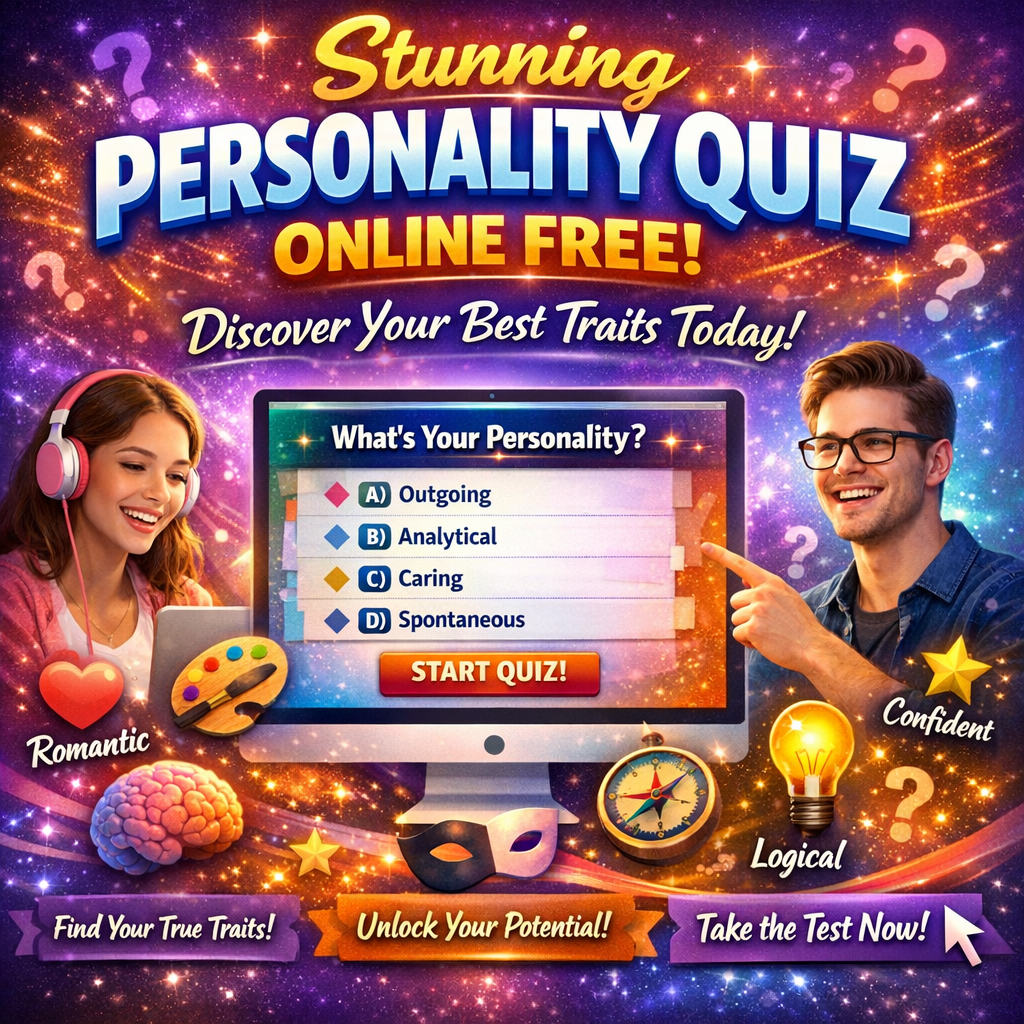 Illustration of Stunning Personality Quiz Online Free: Discover Your Best Traits Today!