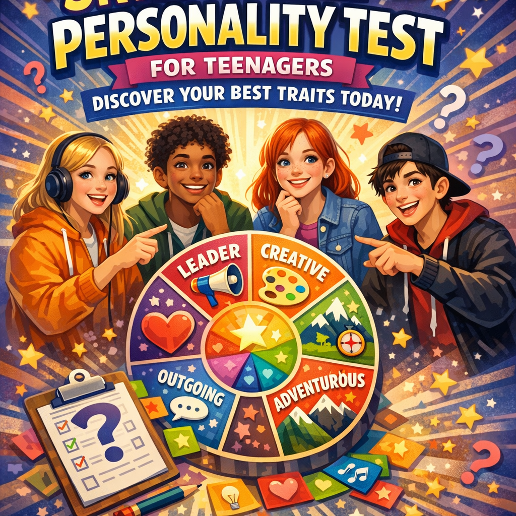 Illustration of Stunning Personality Test for Teenagers: Discover Your Best Traits Today!