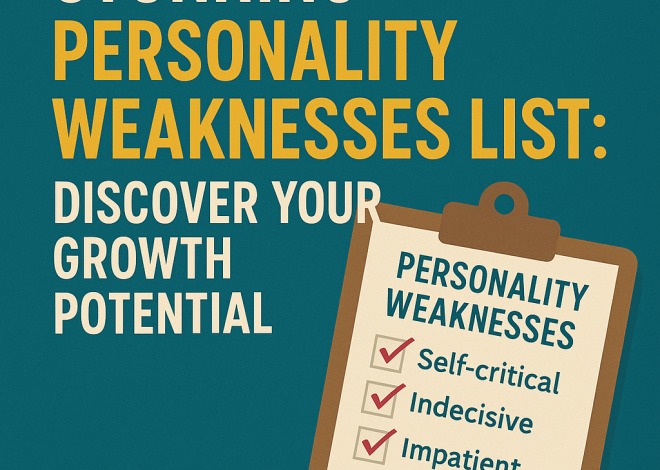 Stunning Personality Weaknesses List: Discover Your Growth Potential