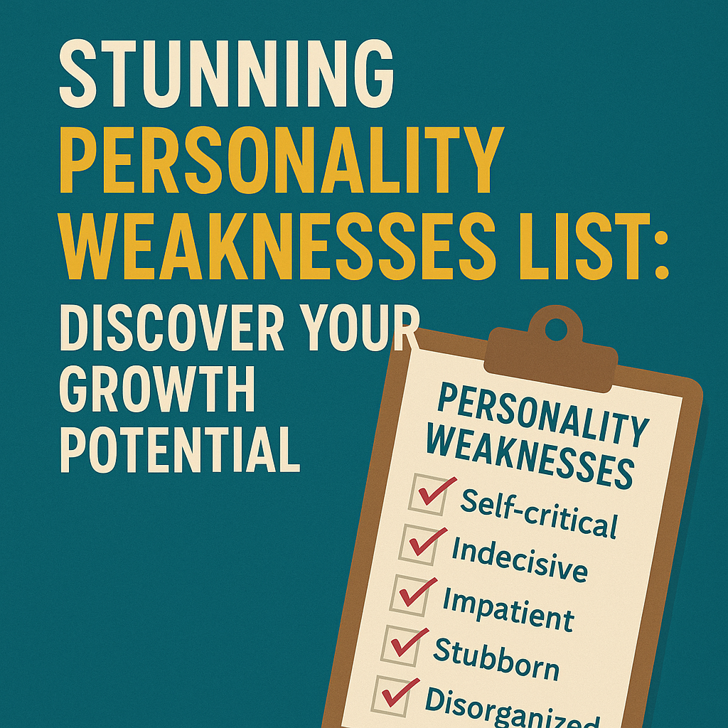 Stunning Personality Weaknesses List: Discover Your Growth Potential